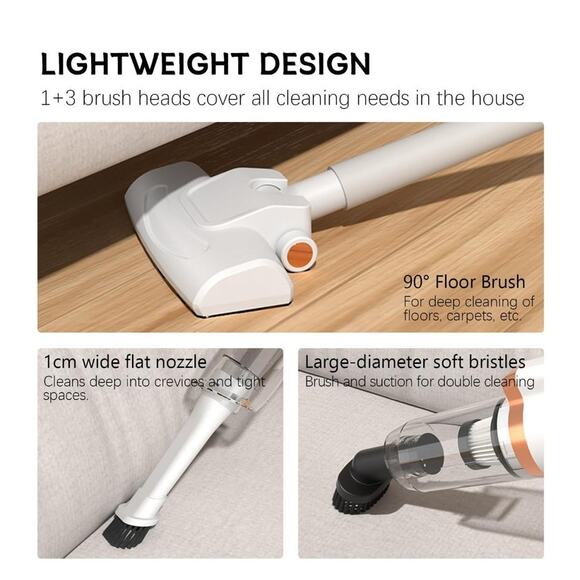 4 in 1 Cordless Vacuum Cleaner, 35 Min Rechargeable Battery - Picture 4 of 7